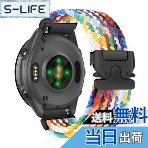 �y���������z[CiimWaa] 20mm �o���h for Garmin Forerunner 570 42mm/Garmin Vivoactive 6/5/Approach S50/S44 �p �����o���h �҂ݍ��� ���v�x���g �N�C�b�N�����[�X ���v�o���h �_�炩�� �ʋC�� �����p�x���g �K�[�~