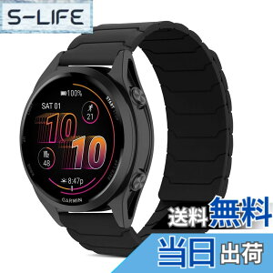 �y���������z[CiimWaa] 22mm �o���h for Garmin Venu 4/3 45mm/vivoactive 4/Venu2 �p �V���R�� ���v�o���h ���͂Ȏ��C �X�}�[�g�E�H�b�`���� �}�O�l�b�g �_�炩�� �����^ �j�����p ���K�� �x���g �K�[�~�� garm