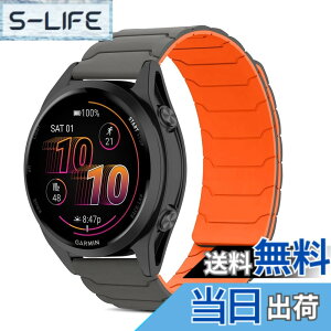 �y���������z[CiimWaa] 22mm �o���h for Garmin Venu 4/3 45mm/vivoactive 4/Venu2 �p �V���R�� ���v�o���h ���͂Ȏ��C �X�}�[�g�E�H�b�`���� �}�O�l�b�g �_�炩�� �����^ �j�����p ���K�� �x���g �K�[�~�� garm