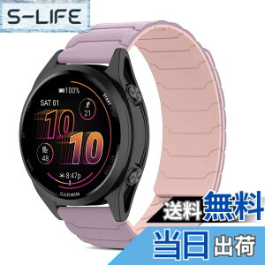 �y���������z[CiimWaa] 22mm �o���h for Garmin Venu 4/3 45mm/vivoactive 4/Venu2 �p �V���R�� ���v�o���h ���͂Ȏ��C �X�}�[�g�E�H�b�`���� �}�O�l�b�g �_�炩�� �����^ �j�����p ���K�� �x���g �K�[�~�� garm