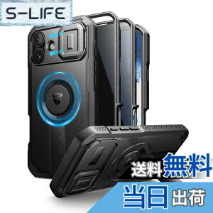 �y���������zDexnor iPhone 16 Plus�Ή� �X���C�h���J�����J�o�[�������\�L�b�N�X�^���h���̂������h�~�t�B�����t�� MagSafe�Ή� �ϏՌ��o���p�[�P�[�X�����C�ی�J�o�[ �u���b�N(�u���b�N)