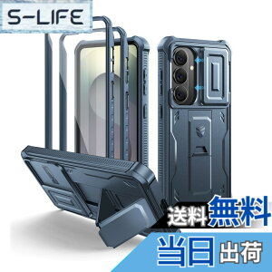 �y���������zDexnor Samsung Galaxy S26�p �P�[�X - �X���C�h�������J�����J�o�[����ʕی�t�B�������L�b�N�X�^���h�t�� �w�r�[�f���[�e�B�ϏՌ� ��� �t���{�f�B�o���p�[�ی�P�[�X(�u���[)