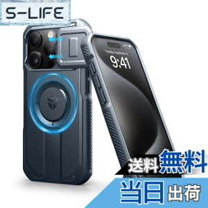 �y���������zDexnor iPhone 15 Pro �p �P�[�X - �X���C�h���J�����J�o�[�������\�L�b�N�X�^���h�t�� �}�O�l�b�g���ϏՌ� �w�r�[�f���[�e�B �v���e�N�e�B�u�J�o�[ - �u���[