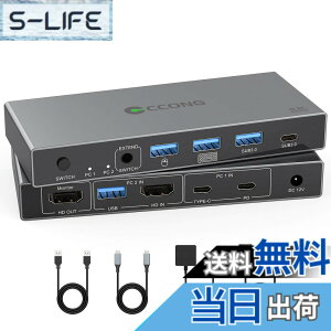 �y���������zType-C KVM�X�C�b�`��1���j�^2��̃R���s���[�^4K@60Hz USB C HDMI KVM�X�C�b�`��2�|�[�g��1��̃m�[�g�p�\�R���ɓK�p1��̃f�X�N�g�b�v���L1��̃f�B�X�v���C�L�[�{�[�h�}�E�X�v����