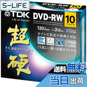 �y���������zTDK �^��pDVD-RW CPRM�Ή� 1-2�{���Ή� �F�F�z���C�g�A�T�C�Y�F10��
