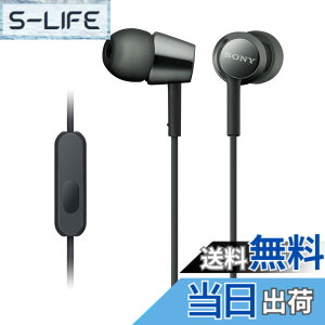 �y���������zSony MDREX155AP �C���C���[�C���z�� �w�b�h�z��/�w�b�h�Z�b�g �}�C�N�t�� �ʘb�p �u���b�N (MDR-EX155AP/B) �F�F�u���b�N�A�T�C�Y�Fk