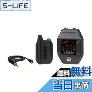 �y���������zSHURE GLX-D16+ / 6+ �M�^�[�y�_���E���C�����X�V�X�e�� �M�^�[/�x�[�X ���C�����X�� ���� 2.4GHz �ȒP�E����ڑ��y�������K�i�z �F�F�u���b�N