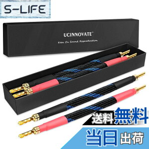 �y���������zUCINNOVATE�X�s�[�J�[�W�����p�P�[�u���i�o�i�i�v���O�t�j�A�o�C���C���[�X�s�[�J�P�[�u���u���b�W�A11AWG HiFi OFC�X�s�[�J�[�W�����p�P�[�u�� �F�FBlack�A�T�C�Y�F4x Z�v���O�W����