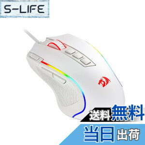 �y���������zRedragon M612 �Q�[�~���O�}�E�X �F�F�z���C�g�A�T�C�Y�F83 x 40 x 128mm