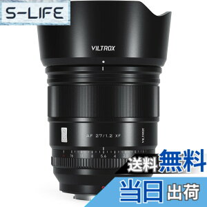 �y���������zViltrox AF �P�œ_�����Y XF �p X�}�E���g �F�F�u���b�N�A�T�C�Y�FAF 27mmF1.2