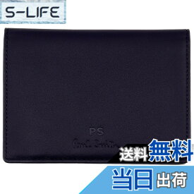【送料無料】[ポールスミス] セット品/名入れ可 オンライン限定 パスケース 牛革 革 レザー メンズ ギフト プレゼント ケアクロス付き 843774 P040 色：ネイビー、サイズ：名入れなし