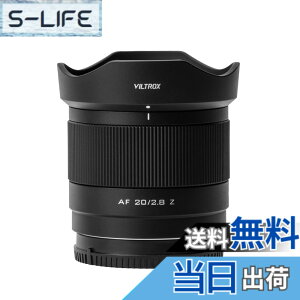 �y���������zViltrox AF �P�œ_�����Y �j�R�� Z�}�E���g �F�F�u���b�N�A�T�C�Y�FAF 20mmF2.8