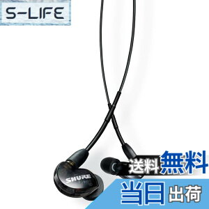 �y���������zSHURE �C���z�� �L�� SE215 SPE-A �u���[ ���Չ��� �F�F�u���b�N�A�T�C�Y�F��