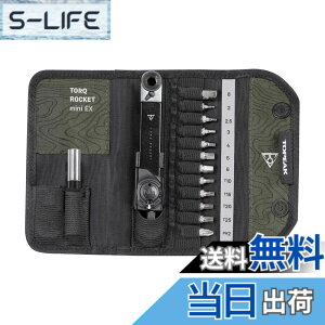 �y���������zTopeak Torq Rocket Mini Ex�A�R���p�N�g�A�g���₷���R���p�N�g�T�C�N��2-10Nm�g���N�����`�Z�b�g�A�A�����ƃg���N�X�r�b�g�ƃP�[�X���܂� �F�F�u���b�N/�O���[���A�T�C�Y�F14.5 x 7 x 3