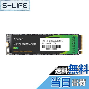 �y���������zApacer �A�y�C�T�[ M.2 SSD �F�F�u���b�N�A�T�C�Y�F2000GB(2TB)