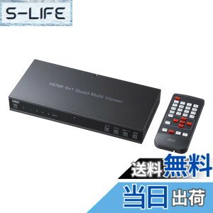 �y���������z�T�����T�v���C 4����1�o��HDMI��ʕ����ؑ֊� 4K/60Hz�Ή� SW-PHD41MTV �F�F�u���b�N