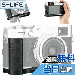 �y���������z�y�A�b�v�O���[�h�ŁzJJC �����n���h�O���b�v Fuji X100V & X100F �J�����K�p �d�r�������֗��i X100VI�ɑΉ����܂���j �F�F�u���b�N