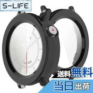 �y���������zBUITFOU For CMF Watch 3 Pro �J�o�[ CMF by Nothing Watch 3 Pro �P�[�X�Ή� �����^ PC+�K���X�f�� ��̌^ �S�ʕی� �����ȒP �ϏՌ� �����ߗ� �w��h�~ ���h�~�i�u���b�N�j �F�F�u���b�N