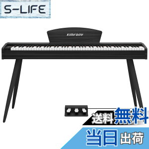 �y���������zKIMFBAY �d�q�s�A�m 88���� �n���}�[�A�N�V�������� �ؐ��X�^�C�� �d�q�s�A�m �t�����X��DREAM���� 3�{�y�_�� MIDI�[�q�Ή� ���S�� �}�X�^�[ ���K�p ���{������� �F�F�u���b�N