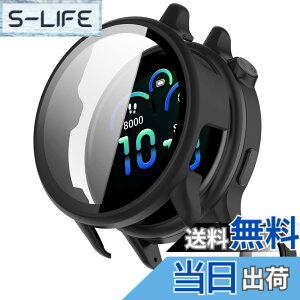 �y���������zINIAYOH For Garmin vivoactive 6 �J�o�[ �K�[�~�� vivoactive 6 �ی�P�[�X �����K���X�t�B����+���ϏՌ�PC�t���[�� ���˒ጸ �w��h�~ �y�ʃX�����݌v (�u���b�N) �F�F�u���b�N