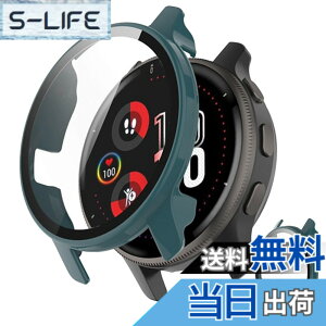 �y���������zINIAYOH For Garmin Venu 2 �J�o�[ �K�[�~�� Venu 2 �ی�P�[�X �����K���X�t�B����+���ϏՌ�PC�t���[�� ���˒ጸ �w��h�~ �y�ʃX�����݌v (�O���[��) �F�F�O���[��