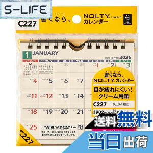 �y���������z�\�� NOLTY 2026�N �J�����_�[ ��� �Ǌ|�����p �F�FC227�A�T�C�Y�FA6�ό^