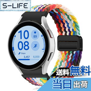 �y���������z[KeeFos] �o���h Samsung(�T���X��) Galaxy Watch FE 40mm/Galaxy Watch 7/6/5/4(40mm 44mm) �Ή� �����o���h �i�C�����f�� ���C�o�b�N�� �}�O�l�b�g���o�b�N�� �ւ��x���g �݊��� �L�k�� �T�C�Y���� 