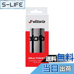 �y���������z�r�b�g���A(Vittoria) �}���`�E�F�C �`���[�u���X�o���u[Multiway Tubeless Valve] 2�{�� �F�F�u���b�N�A�T�C�Y�F60mm