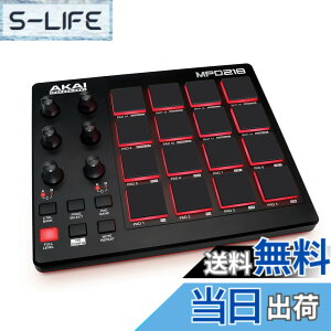 �y���������zAkai Professional USB MIDI�R���g���[���[ 16�p�b�h 4�t�F�[�_�[ �����\�t�g�t�� �T�C�Y�F16��MPC�h�����p�b�h