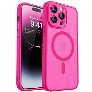 �y���������zCANSHN iPhone �p �P�[�X Magsafe�Ή� �J�������ӕی� ���C�����X�[�d �ϏՌ� �G�A�K�[�h�R�[�i�[ �����h�~ �w��h�~ �F�F�z�b�g�s���N�A�T�C�Y�FiPhone 14 Pro �p (6.1 �C���`)