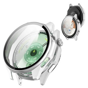 �y���������zAIYYXX Huawei Watch GT5 Pro 46mm �P�[�X �K���X�t�B����+PC�t���[�� ��̌^ �t�@�[�E�F�C gt5 pro �Ή� �����ߗ� �L�Y�h�~ �w��h�~ �ȒP�Ɏ��t���E�� �S�ʕی� �P�[�X�i�u���b�N�j �F�F