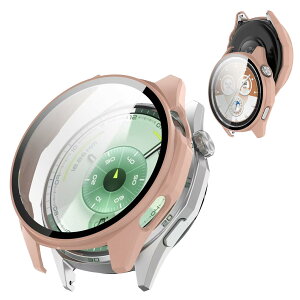 �y���������zAIYYXX Huawei Watch GT5 Pro 46mm �P�[�X �K���X�t�B����+PC�t���[�� ��̌^ �t�@�[�E�F�C gt5 pro �Ή� �����ߗ� �L�Y�h�~ �w��h�~ �ȒP�Ɏ��t���E�� �S�ʕی� �P�[�X�i�u���b�N�j �F�F