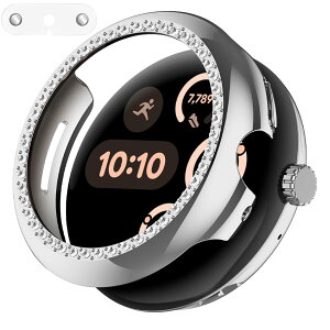 �y���������zAIYYXX Google Pixel Watch �J�o�[ �V���O���_�C���P�����f�� �Ή� google pixel watch 1/2/3/4 41mm 45mm 50�̂���߂��_�C�������h �X�^�C���b�V���Ŕ����� �ϏՌ� �ȒP�Ɏ��t���E�� �t���t