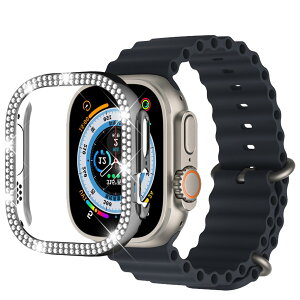 �y���������zAIYYXX Apple Watch Ultra 3/2 / Ultra �P�[�X(2024/2023/2022 49mm)�_�u���_�C�������h �L���L�� �Ή� apple watch ultra PC �f�� 50�̂���߂��_�C�������h �X�^�C���b�V���Ŕ����� �ϏՌ� �ȒP�Ɏ�