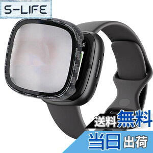 �y���������zAIYYXX For Fitbit sense2 /Fitbit versa4 �J�o�[ 3D���p�G�b�W �����^ PC+�K���X�f�� ��̌^ Fitbit sense2 /Fitbit versa4 �P�[�X �Ή� �����[�d�\ �[�d�⏕��t�� �����ߗ� �L�Y�h�~ �w �F�F�J�[