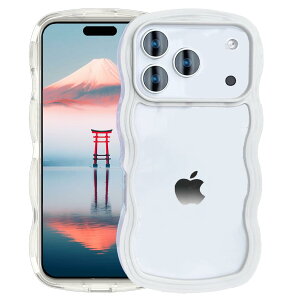�y���������zAVETUL iPhone 17 Pro Max �P�[�X �N���A �E�F�[�u �A�C�t�H��17�v���}�b�N�X�P�[�X �؍� ���˂��� ������� ���΂݂Ȃ� ���킢�� �\�t�gTPU ����~�� ���^ �y�� 2�C��1 iPhone 17 Pro Max �X�}