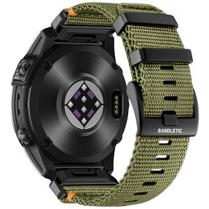 �y���������z[Bandletic] �K�[�~�� �x���g-22mm 26mm�����p ���ϋv�i�C���� �y�� �ʋC�� �X�|�[�c �o���h Garmin Fenix 8/8 Pro/7/7 Pro/Instinct 2X/3/Forerunner 965/955/945/Approach S62/S60/Instinct 3E/2/Quatix/Epix/Descent/E �F