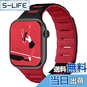 �y���������z[Bandletic]�A�b�v���E�H�b�`�p �o���h �}�O�l�b�g - Apple Watch�Ή��o���h �V���R�� ���ʒ��p �h�� 49mm/46mm/45mm/44mm/42mm Series Ultra/Ultra2/Ultra3/11/10/9/8/7/6/SE/5�Ή� �y�� �_�炩�� �F�F�u��