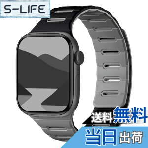 �y���������z[Bandletic]�A�b�v���E�H�b�`�p �o���h �}�O�l�b�g - Apple Watch�Ή��o���h �V���R�� ���ʒ��p �h�� 49mm/46mm/45mm/44mm/42mm Series Ultra/Ultra2/Ultra3/11/10/9/8/7/6/SE/5�Ή� �y�� �_�炩�� �F�F�u��
