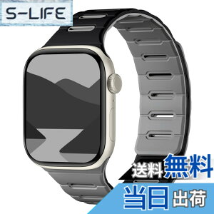 �y���������z[Bandletic]�A�b�v���E�H�b�`�p �o���h �}�O�l�b�g - Apple Watch�Ή��o���h �V���R�� ���ʒ��p �h�� 49mm/46mm/45mm/44mm/42mm Series Ultra/Ultra2/Ultra3/11/10/9/8/7/6/SE/5�Ή� �y�� �_�炩�� �F�F�u��