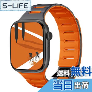 �y���������z[Bandletic]�A�b�v���E�H�b�`�p �o���h �}�O�l�b�g - Apple Watch�Ή��o���h �V���R�� ���ʒ��p �h�� 49mm/46mm/45mm/44mm/42mm Series Ultra/Ultra2/Ultra3/11/10/9/8/7/6/SE/5�Ή� �y�� �_�炩�� �F�F�O��
