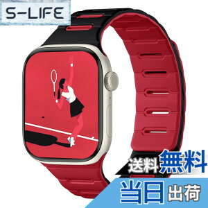 �y���������z[Bandletic]�A�b�v���E�H�b�`�p �o���h �}�O�l�b�g - Apple Watch�Ή��o���h �V���R�� ���ʒ��p �h�� 49mm/46mm/45mm/44mm/42mm Series Ultra/Ultra2/Ultra3/11/10/9/8/7/6/SE/5�Ή� �y�� �_�炩�� �F�F�u��