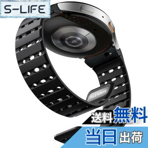 �y���������z[Bandletic] Galaxy watch 7 �o���h - �}�O�l�b�g�� Samsung�p 6/5/4 44mm 40mm/ FE/6 Classic 47mm 43mm/5 Pro 45mm/4 Classic�Ή� N52���� �ʋC�� ���y�� 2�F�f�U�C�� �F�F�u���b�N�A�T�C�Y�F22 millimeters