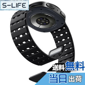 �y���������z[Bandletic] Galaxy watch 8 �o���h - �}�O�l�b�g�� �V���R���o���h Watch 8 44mm 40mm/ Watch 8 Classic 46mm �ɑΉ� N52���� �ʋC�� �ϊ� �h�� �y�� �j�����p �����p�o���h �F�F�u���b�N
