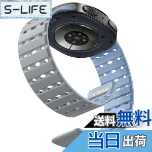 �y���������z[Bandletic] Galaxy watch 8 �o���h - �}�O�l�b�g�� �V���R���o���h Watch 8 44mm 40mm/ Watch 8 Classic 46mm �ɑΉ� N52���� �ʋC�� �ϊ� �h�� �y�� �j�����p �����p�o���h �F�F�O���[/�u���[