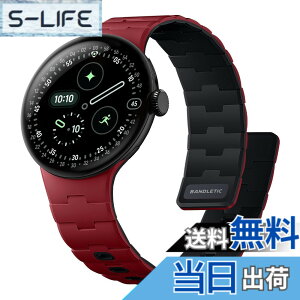�y���������z[Bandletic] 2025 �V�^ Google Pixel Watch �o���h - Pixel Watch 1�E2�E3�E4�i41mm�j �Ή� N54���΃o���h �}�O�l�b�g���V���R�� �j�����p �X�|�[�c�p �y�� �F�F���b�h/�u���b�N