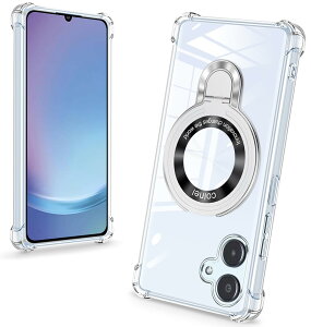 �y���������zbaodunwei Galaxy A25 5G �P�[�X �N���A �����O�t�� MagSafe�Ή� �}�O�l�b�g���� �c�����Ή� �A�W���X�^�u���X�^���h �l�p�G�A�N�b�V���� �ϏՌ� Galaxy A25 SC-53F SCG33 �J�o�[ �Ռ��z���|�P