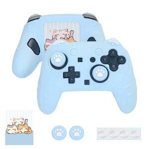 �y���������zSwitch 2 Pro�Ή��R���g���[���[ �ی�P�[�X �X �V���R�����y2025�V�o��-2 in 1�zLwuckbarrt �X�C�b�`2�p �v���R�� �ی�J�o�[ +���b�J�[�L���b�v*2 + ���b�J�ڂ����񃊃��O*4 ����~�� �C