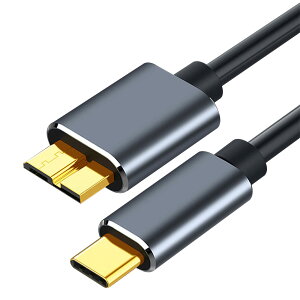 �y���������zTRkin USB C to Micro B 3.0 �P�[�u�� 0.5M 5Gbps �����f�[�^�]�� �����b�L�R�l�N�^ �O�t��HDD/SSD �n�[�h�h���C�u�ȂǑΉ� �T�C�Y�FUSB C to Micro B 3.0 0.5 m