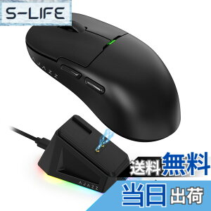 �y���������zATTACK SHARKxAJAZZ AJ159 �Q�[�~���O�}�E�X 2.4GHz�����ڑ� USB�P�[�u���ڑ� PAW3395�Z���T�[USB3.0�R�l�N�^ 1KHz�|�[�����O���[�g �F�F�u���b�N